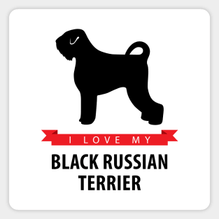 I Love My Black Russian Terrier Magnet